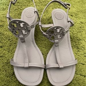 Tory Burch T strap Wedges